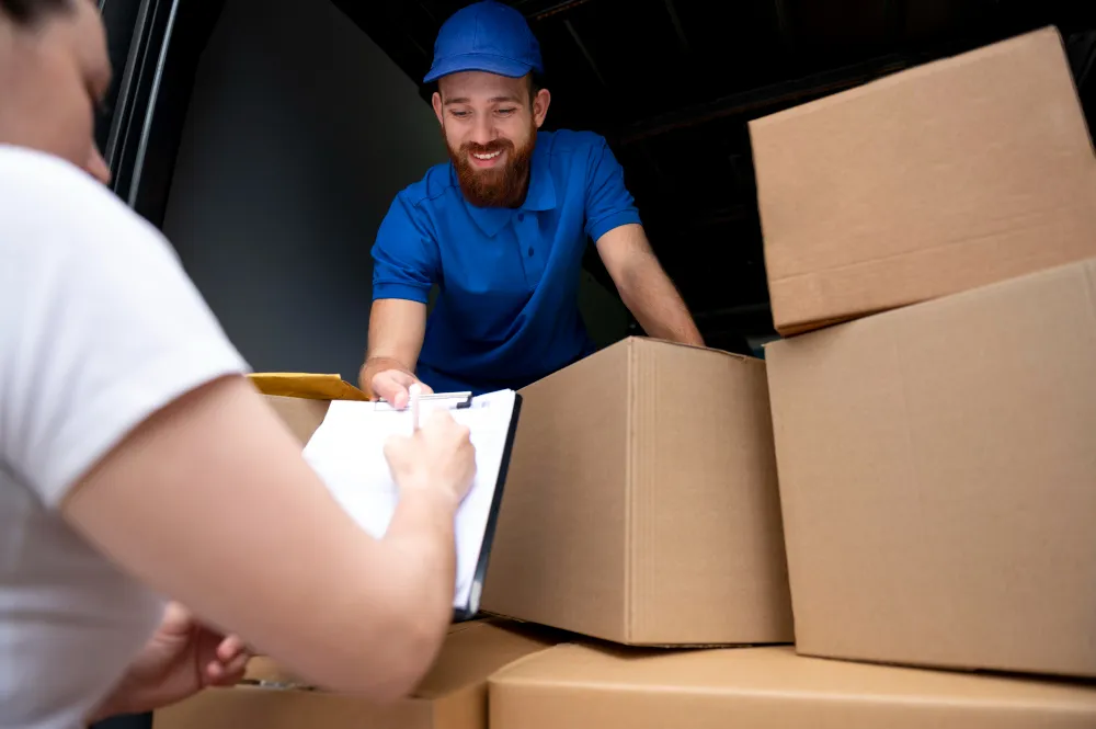 A professional mover completing the move